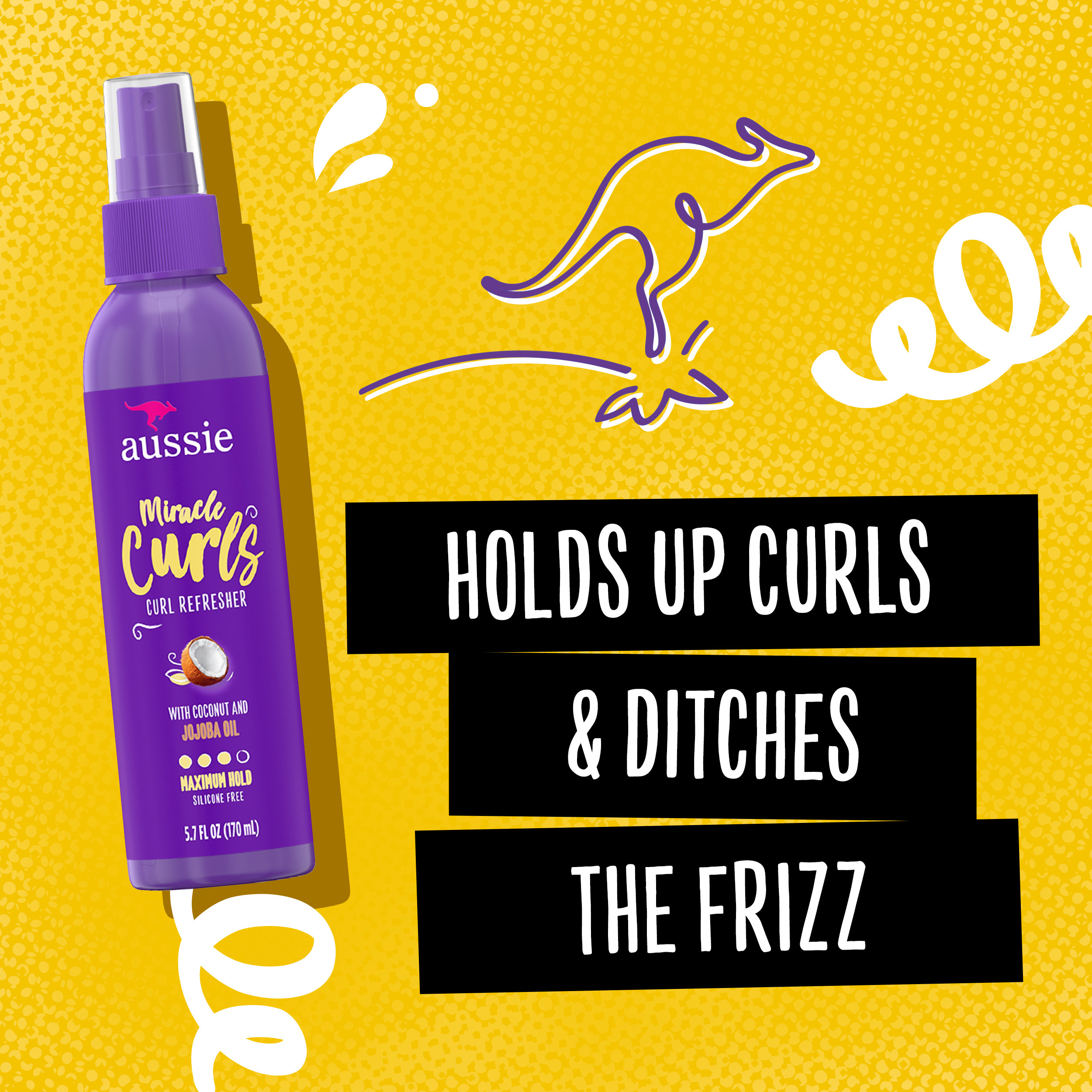 Aussie Miracle Curls Curl Refresher Spray Gel, Max Hold, for All Hair Types 5.7 fl oz - image 4 of 10