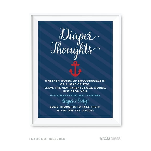 Diaper Thoughts Nautical Baby Shower Games & Fun Activities