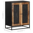 thumbnail image 4 of vidaXL Sideboard 60x35x75 cm Rough Mango Wood 0 Shelves, 4 of 4