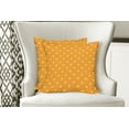 thumbnail image 4 of Ambesonne Modern Throw Pillow Cover 2 Pack, Night Sky Stars Pattern, 24", Yellow Orange, 4 of 6