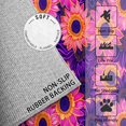 thumbnail image 2 of 5x7 Rug, Sunflower Rug Washable Non Slip Soft for Living Room Bedroom, Pink and Purple Floral Area Rug, Girls Flower Carpet, Sunflower Home Decor & Gifts, 2 of 7