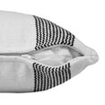 thumbnail image 4 of LR Home Cassidy Set of 2 Black/White Striped Cotton Adult Decorative Throw Pillow, 4 of 9