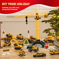 thumbnail image 5 of Joyfy 2025 Christmas Advent Calendar for Boys Kids, 24 Days Countdown Alloy Construction Engineering Pull Back Cars with Map, Xmas Party Favors Supplies, 5 of 10