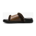 thumbnail image 5 of Stacy Adams Monty Slide Sandal Crocodile Print Faux Fur Cognac 25560-221, 5 of 7