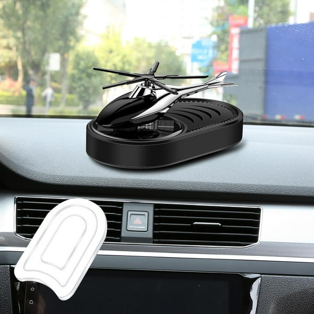 Ambientador de aire de avión Solar, difusor de de coche, Base estable, ornamento de avión, difusor de Perfume para restaurante, baño, pasill Negro perfecl fragancia de coche