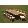 thumbnail image 4 of Grade-A Teak Dining Set: 12 Seater 13 Pc: 122" Atnas Double Extension Rectangle Table And 12 Veranda Chairs (2 Arm & 10 Armless Chairs) WholesaleTeak #WMVR19, 4 of 4