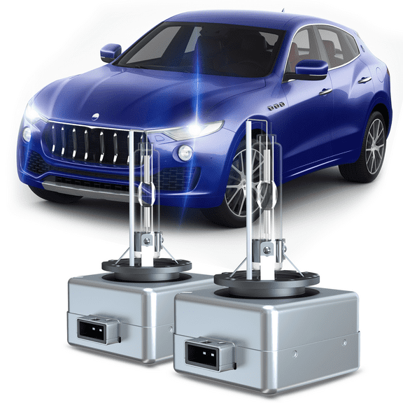 For Maserati Levanti Headlights D3S Xenon HID Bulbs 2017 2018 2019 2020, 6000K Cool Bright White 35W OEM Lights Replacement, 2 Pack
