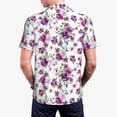 thumbnail image 5 of Rocae Rose Flowers for Men's Short Sleeve Polo Shirt, Quick Drying Performance Moisture Wicking Sports Men's Golf Shirt XX-Large, 5 of 9