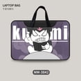 thumbnail image 1 of Sanrio anime series Kuromi-bolsa negra para ordenador portátil, bolsa de almacenamiento bonita de dibujos animados para mujer, iPad air14/11 /14/16 pulgadas, regalo sorpresa, 1 of 5
