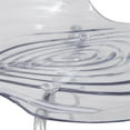 thumbnail image 5 of Pemberly Row Modern Rain Drop Design Dining Chair in Clear Set of 2, 5 of 9
