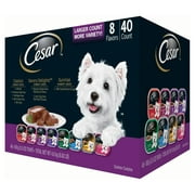 Cesar Canine Cuisine Wet Dog Food, Variety Pack (3.5 Ounce, 40 Count)