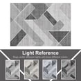 thumbnail image 6 of Pentantan 9'x12' Area Rugs for Living Room, Machine Washable Modern Stripe Neutral Rug, Non Slip Low Pile Waterproof Indoor Carpet for Bedroom Dining Room Office, Easy to Clean, Gray, 6 of 7