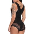 thumbnail image 5 of FITVALEN Seamless Women Tummy Control Shapewear Open Bust Full Bodysuit Lace Panty, 5 of 6