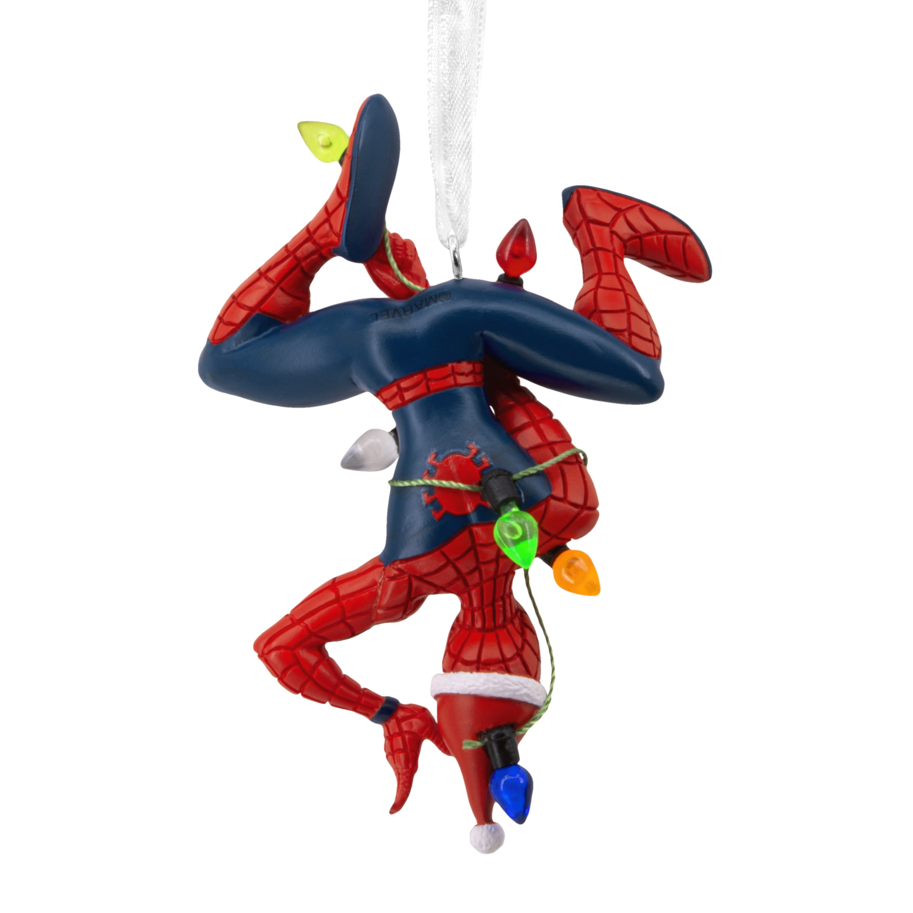 Hallmark Christmas Ornament (Marvel Spider-Man Hang from Lights), 1 Couny