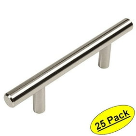 30 Pack 5 Stainless Steel T Bar Cabinet Pulls 3 Inch Hole