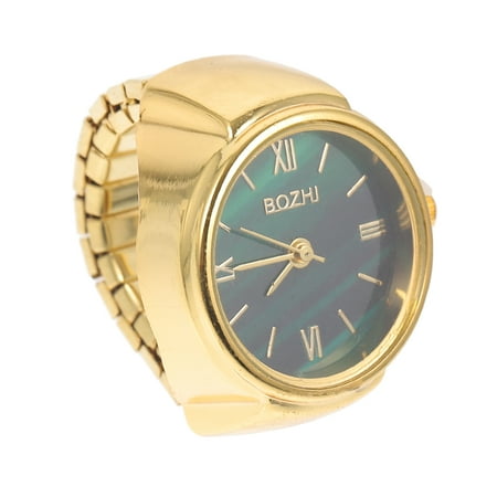 

Hemoton Finger Watch Mini Watch Ring Roman Numeral Ring Watch Modern Ring Watch