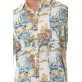 thumbnail image 2 of Bohio Men's Linen Tropical Print Casual Short Sleeve Shirt w/Pocket in Ivory _MLSP1198, 2 of 2