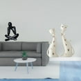 thumbnail image 2 of Escultura abstracta de pensador, figura de escritorio, estatua de gato, esculturas de pareja de gatos, adorno pulido hecho de cerámica, adecuado para, 2 of 8