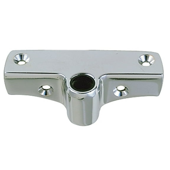 Perko 1186DP0CHR Chrome-Plated Edge-Mount Rowlock Socket - 4" Length x 7/8" Width x 1-1/8" Depth