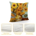 thumbnail image 4 of Pratyus Sunflowers Pillow Covers for Couch Sofa Indoor Outdoor - Stylish Design, Short Plush Material, Invisible Zipper - 1PC 18x18in, 4 of 5