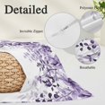 thumbnail image 3 of Purple Body Pillow Covers 20"x60", Eucalyptus Leaves Soft Brushed Microfiber Breathable Throw Pillow Covers, Pillowcase with Zipper for Couch Sofa Bedroom Living Room, 3 of 9