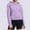 Purple, variant on Plus Size Hoodie for Womens Pullover Fashion Loose Casual Solid Color Round Neck Long Sleeved Sweatshirt