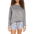 thumbnail image 1 of PJ Salvage - Sudadera de pijama para mujer, color gris, pequeño, 1 of 1