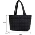 thumbnail image 6 of CoCopeaunt Quilted Tote Bags for Women Lightweight Puffer Padding Shoulder Bag Large Nylon Tote Handbag Zipper Closure, 6 of 6