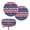 American Flag Dog Paw, variant on ZIATUBLE Cherry Blossom Bar Stool Cover Slipcovers 14-16 Inch Universal Stool Seat Cover Protector Set of 2 Easy to Clean Round Stool Covers with Elastic Chair Seat Cushion Slipcover