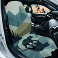 thumbnail image 3 of XYZCANDO Bear Mountain Car Seat Cover Protector, Comfortable Automotive Seat Towel Protector Sweatproof Fashionable for SUVs Trucks Vans, 3 of 10