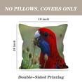 thumbnail image 4 of LALILO Throw Pillow Covers Crimson Eating Bird Cute Animal Cushion Cover 18" x 18", 2 Pack, 4 of 6