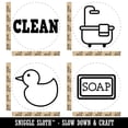 thumbnail image 2 of Bath Time Rubber Duck Ducky Soap Clean Rubber Stamp Set for Scrapbooking Crafting Stamping - Large 1-1/4 Inch, 2 of 7