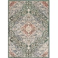 thumbnail image 5 of Well Woven Miro Nantes Medallion Oriental Botanical Green Vintage Distressed 5'3" x 7'3" Area Rug, 5 of 8
