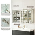 thumbnail image 6 of Santona 48 in.W x 32 in.H Medicine Cabinet with Aluminum Frameless LED Mirror, 6 of 16