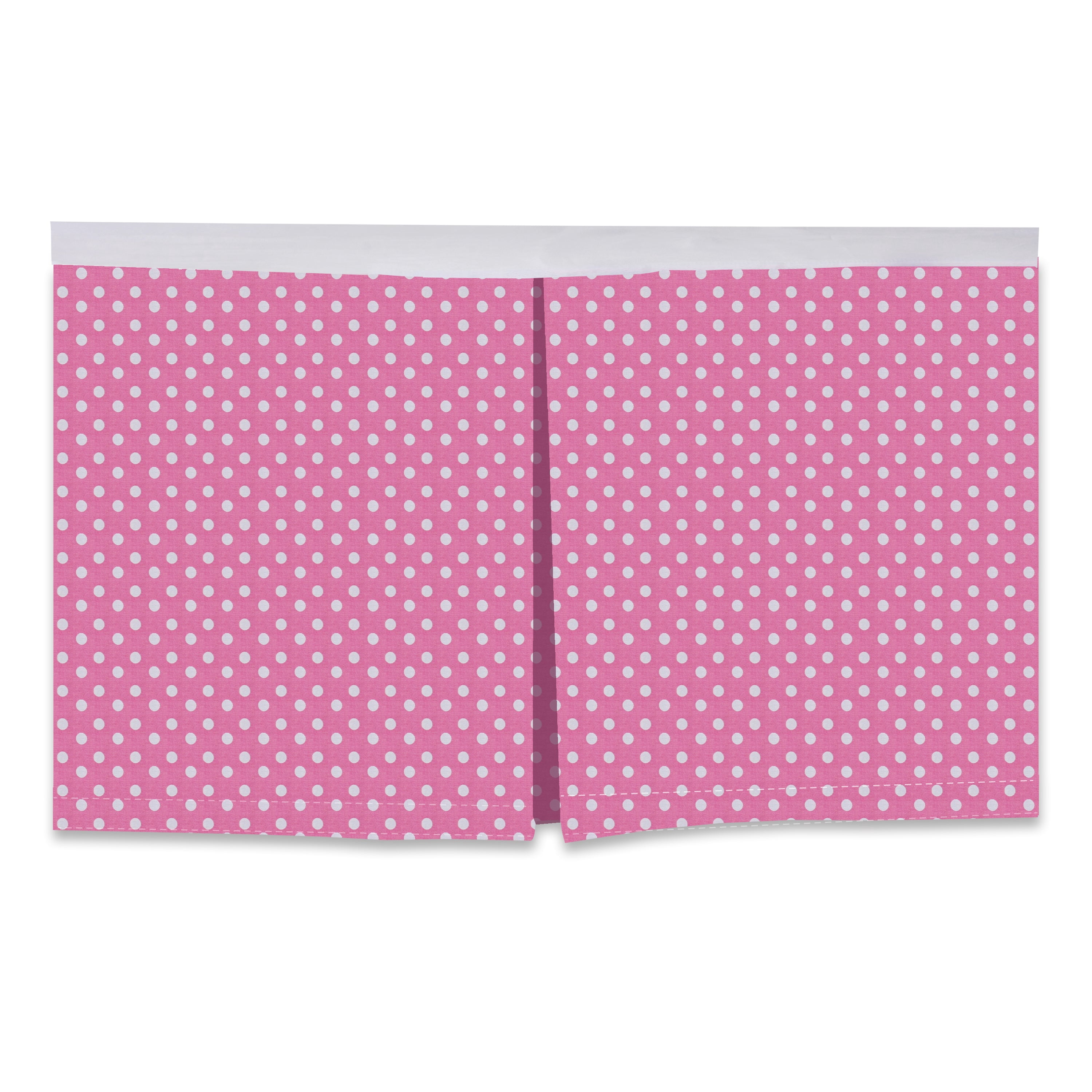 Bacati - Multiple Options of Crib or Toddler Bed Skirt or Dust Ruffle 100% Cotton Percale, Mix N Match Pin Dots