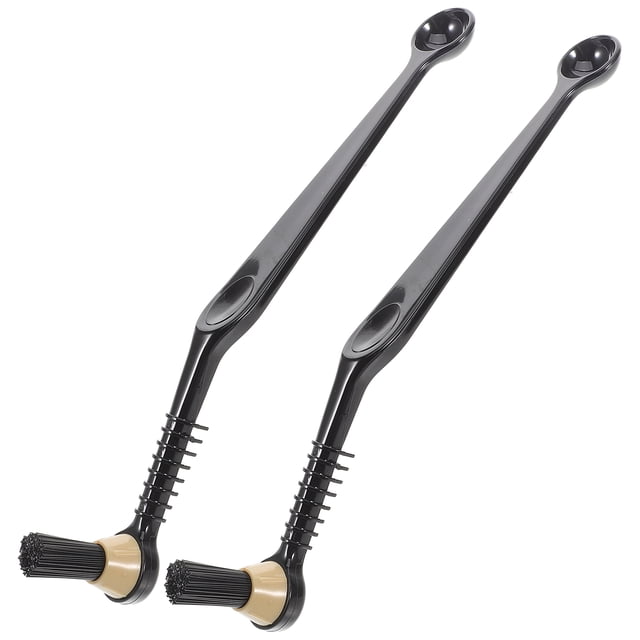 KAKOWELY 2 Pcs Coffee Machine Cleaning Brush Coffee Cleaning Brush With Long Handle For Coffee Grinder And Espresso Machine Cleaning Tool9.06"X1.57"X0.79"