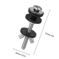 thumbnail image 2 of HAMPPLIES 2Pcs Toilet Repair Kit with Tank Bolts and Seal Gasket Compatible with Multiple Toilet Models, 2 of 8