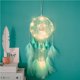 thumbnail image 3 of Decoración De Pared De Plumas Exótica Led Para Colgar En La Pared Artesanía De Plumas Decoración Bohemia Colgadores De Plumas De Pared Simples Adorno Led Bohemio Hecho A Mano Para El Dormitorio Sala Vogacara HA027985-02, 3 of 4