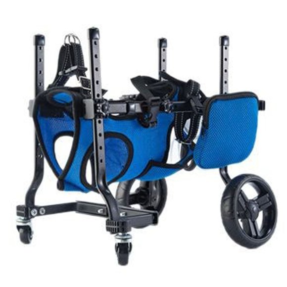 Hearth & Gear Wheelchair For Disabled Back Legs Adjustable Cat/ Brace Leg Support Cart Doggy Wheelchair For Disabled Legs Walking Mobility Light Weight Wheelchair For Senior Injured Paralyze Dog Bike