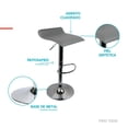 thumbnail image 4 of Set de 2 Silla alta para comedor gris 6.49 pulg X Pross SAPC01BK, 4 of 7