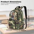 thumbnail image 7 of DISNIMO Camo Tiger Print 17 Inch School Backpack for Boys Teens Kids, Lightweight Bookbag with Front Compartments & Side Pockets for Elementary Middle Students, Boys Back to School Supplies, 7 of 7