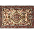 thumbnail image 1 of Ahgly Company Indoor Rectangle Traditional Light French Beige Brown Persian Area Rugs, 2' x 3', 1 of 6