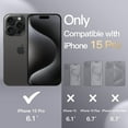 thumbnail image 2 of JETech Magnetic Silicone Case for iPhone 15 Pro 6.1-Inch, Compatible with MagSafe, Phone Cover with Camera Lens Full Protection (Black), 2 of 6