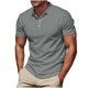 thumbnail image 1 of pstuiky Camisas casuales de manga corta para hombre, Camiseta de manga corta con cuello en V y color liso para hombre, ajustada, elástica y sin costuras para fitness y actividades al aire libre. l, 1 of 6