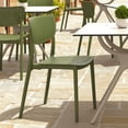 thumbnail image 6 of Luxury Commercial Living 33" Olive Green Stackable Patio Dining Chair, 6 of 8