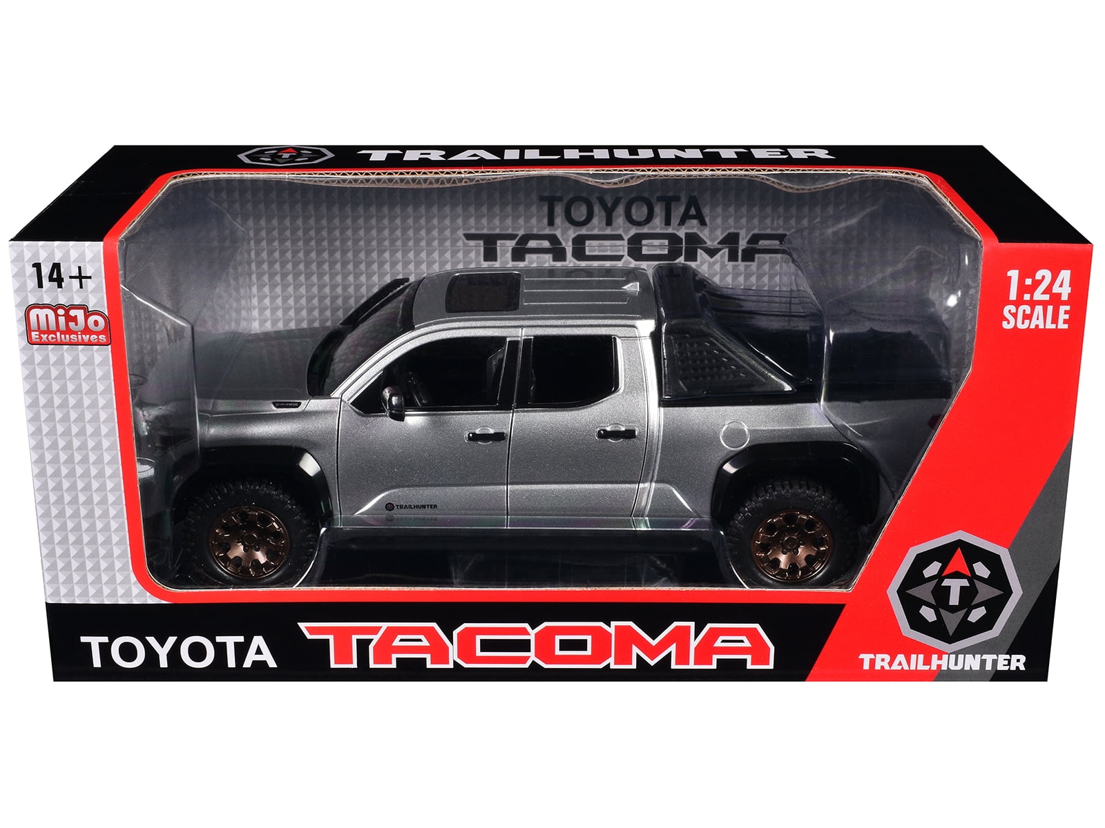2024 Toyota Tacoma Trailhunter Edition Pickup Truck Silver Metallic 1/24 Diecast Model Car