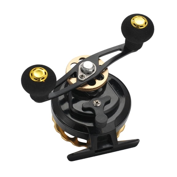 LICEWO Aluminum Alloy Fishing Reels Nonslip Left/Right Hand Handle Front Raft Wheel Ice Fishing Reel Fish Line Wheel