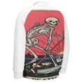 thumbnail image 6 of Tarot Card Death Baseball Jersey Fashion Ribbed Sleeve Man Women's Jacket Motion Tops XXS-6XL, 6 of 7