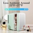 thumbnail image 4 of iceBlue LED Mirror Skincare Refrigerator- 4L Mini Fridge for Makeup & Drinks - Car/Home Portable Cooler, 4 of 9