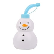 Holiday Time Sippy Cup Snowman, Straw Cup, White Color, Child,Unisex,Sippy Cup Type